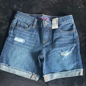 Girls  Blue Denim Shorts